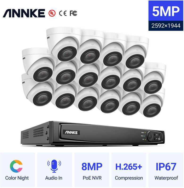 SANNCE KIT Vidéosurveillance avec écran 10.1pouce LCD 4CH DVR + HD SANNCE KIT Vidéosurveillance avec écran 10.1pouce LCD 4CH DVR + HD