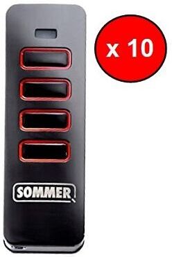 SOMMER TÉLÉCOMMANDE 4 CANAUX NOIR PEARL VIBE (LOT DE 10) - Sommer SOMMER TÉLÉCOMMANDE 4 CANAUX NOIR PEARL VIBE (LOT DE 10) - Sommer