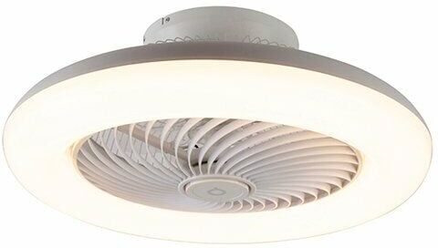QAZQA Ventilateur de plafond Design blanc avec LED dimmable - Clima Qazqa QAZQA Ventilateur de plafond Design blanc avec LED dimmable - Clima Qazqa