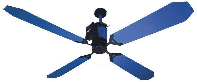 RAZZETTI Ventilateur de plafond bleu cm 132xh30 FAN-GTB-01 - Razzetti