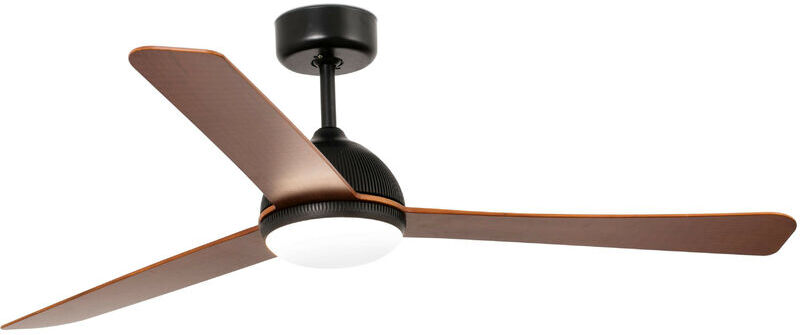 FARO BARCELONA Ventilateur de plafond Grid DC Noir avec éclairage LED FARO BARCELONA Ventilateur de plafond Grid DC Noir avec éclairage LED