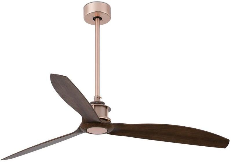 FARO BARCELONA Faro - Ventilateur de plafond cuivre/bois Eter FARO BARCELONA Faro - Ventilateur de plafond cuivre/bois Eter