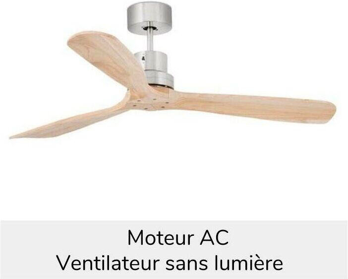 FARO Ventilateur de plafond Faro Lantau Nickel Pin 132 cm FARO Ventilateur de plafond Faro Lantau Nickel Pin 132 cm