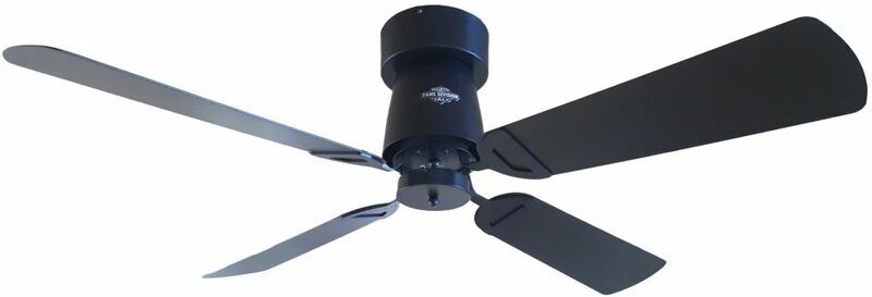 RAZZETTI Ventilateur de plafond noir cm 132xh35 FAN-CRN-01 - Razzetti RAZZETTI Ventilateur de plafond noir cm 132xh35 FAN-CRN-01 - Razzetti