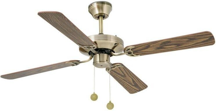 FARO Ventilateur de plafond design Faro Yakarta Laiton Acier 33711 FARO Ventilateur de plafond design Faro Yakarta Laiton Acier 33711