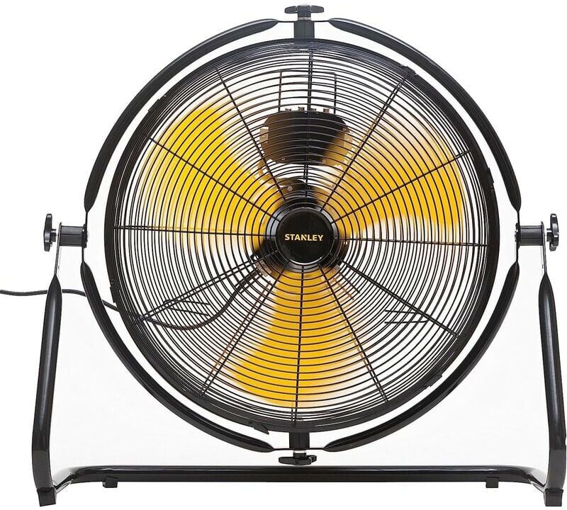 STANLEY Ventilateur 150 W Acier orientable 360° moteur 3 vitesses haute qualité STANLEY Ventilateur 150 W Acier orientable 360° moteur 3 vitesses haute qualité
