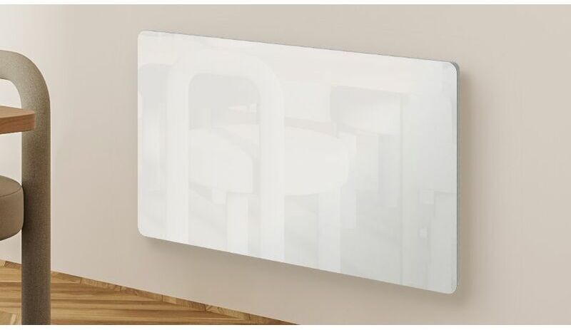 Carrera - Cayenne panneau rayonnant 1500W verre blanc LCD Carrera - Cayenne panneau rayonnant 1500W verre blanc LCD