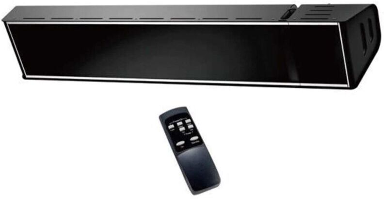 SINED Chauffage infrarouge à cristaux noirs cm 13,9x11x74,2 W20A12GR-LG SINED Chauffage infrarouge à cristaux noirs cm 13,9x11x74,2 W20A12GR-LG