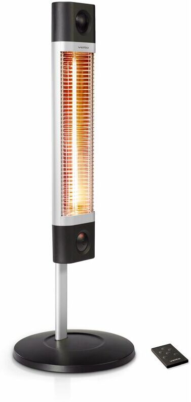 VEITO Chauffage infrarouge mobile sur pied à télecommande - Noir - SIGMA VEITO Chauffage infrarouge mobile sur pied à télecommande - Noir - SIGMA
