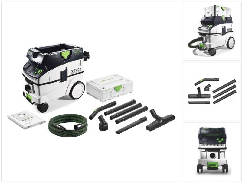 Festool Dépoussiéreur CTM 26 E CLEANTEC Aspirateur + Kit de nettoyage Festool Dépoussiéreur CTM 26 E CLEANTEC Aspirateur + Kit de nettoyage