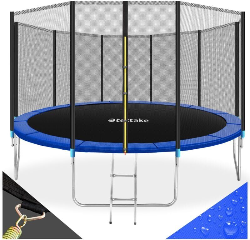 TECTAKE Trampoline Garfunky - trampoline d´extérieur, trampoline de jardin, TECTAKE Trampoline Garfunky - trampoline d´extérieur, trampoline de jardin,