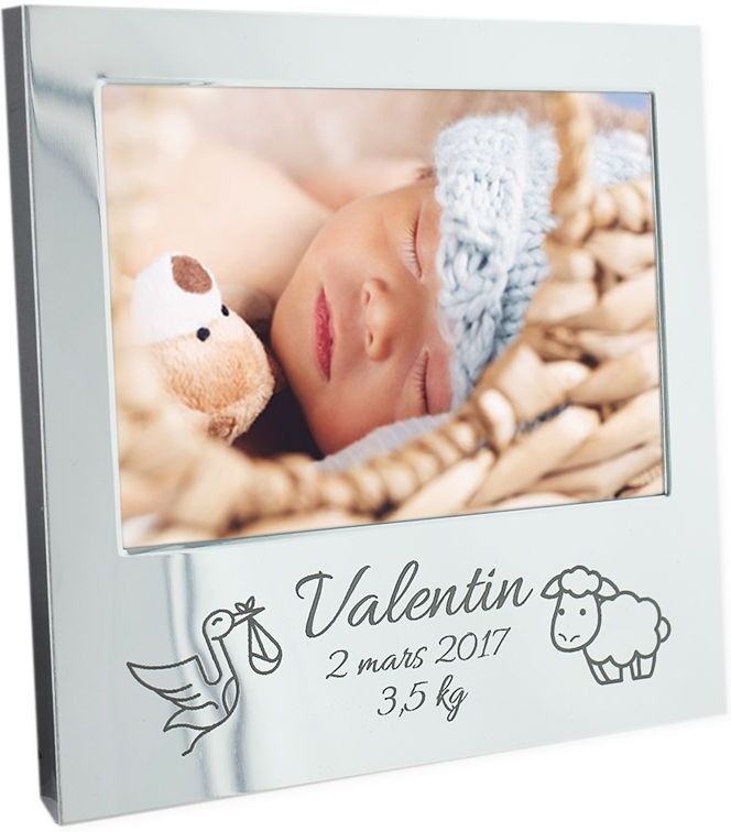 Amikado Cadre de naissance ou baptême gravé Amikado Cadre de naissance ou baptême gravé