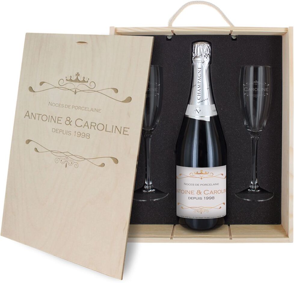 Amikado Coffret à Champagne personnalisé Luxury