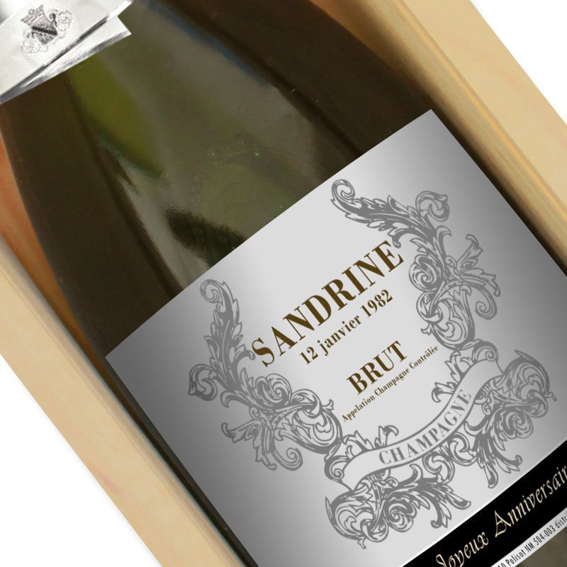 Amikado Bouteille de champagne personnalisée prénom Amikado Bouteille de champagne personnalisée prénom