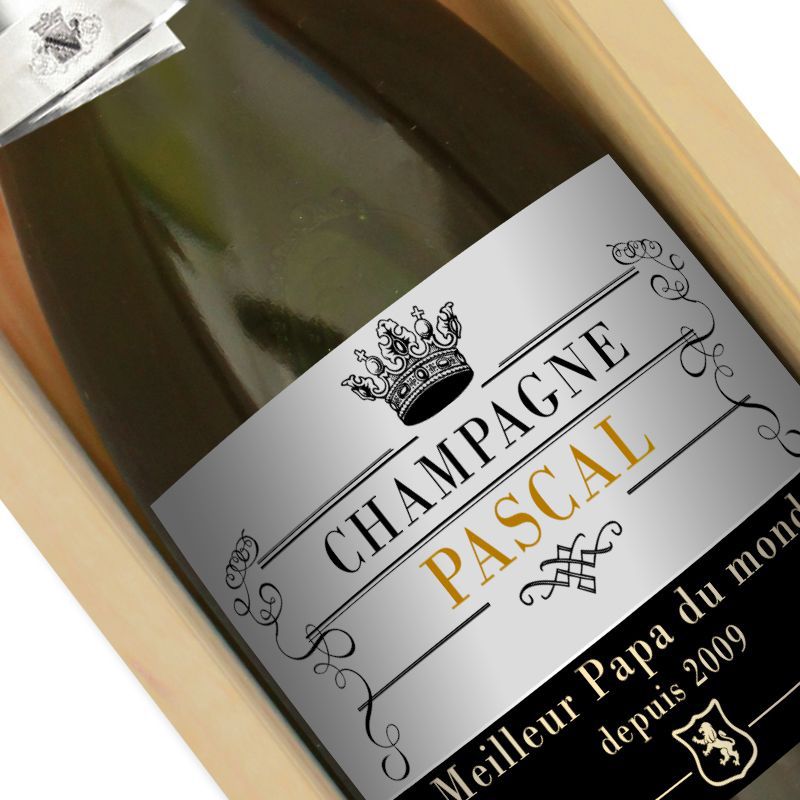 Amikado Bouteille de champagne personnalisée Royale