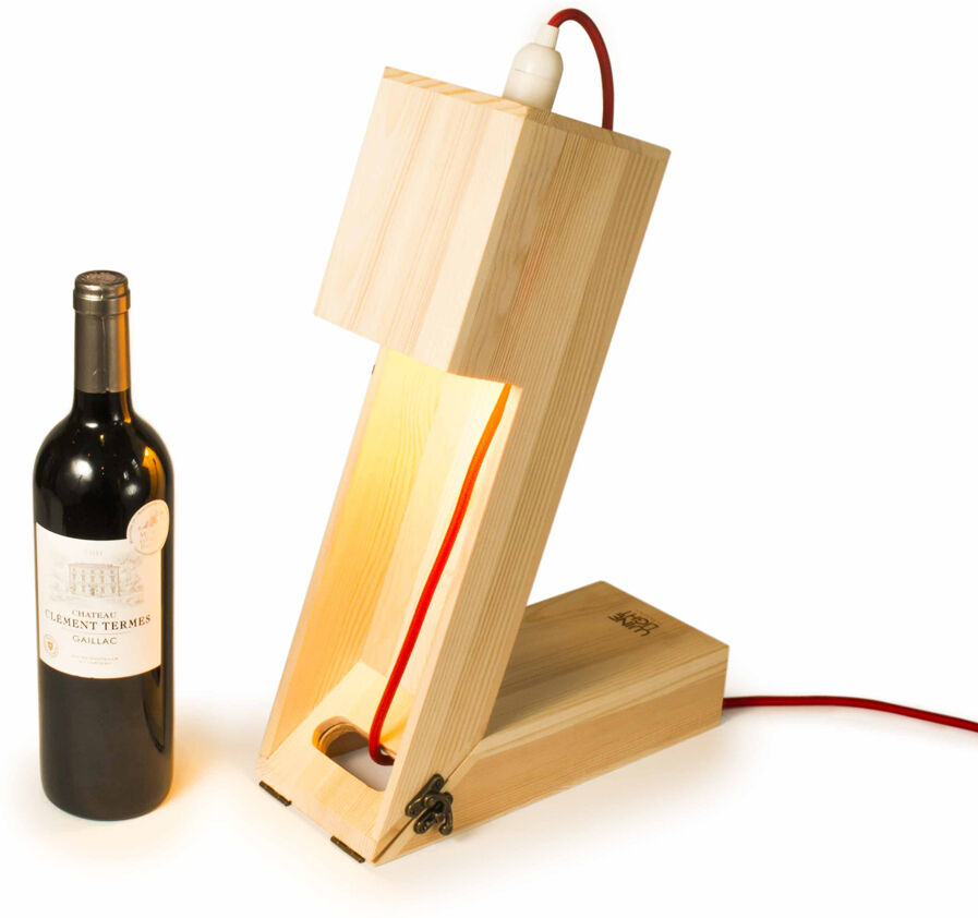 Rackpack Caisse à vin convertible en Lampe Rackpack Caisse à vin convertible en Lampe