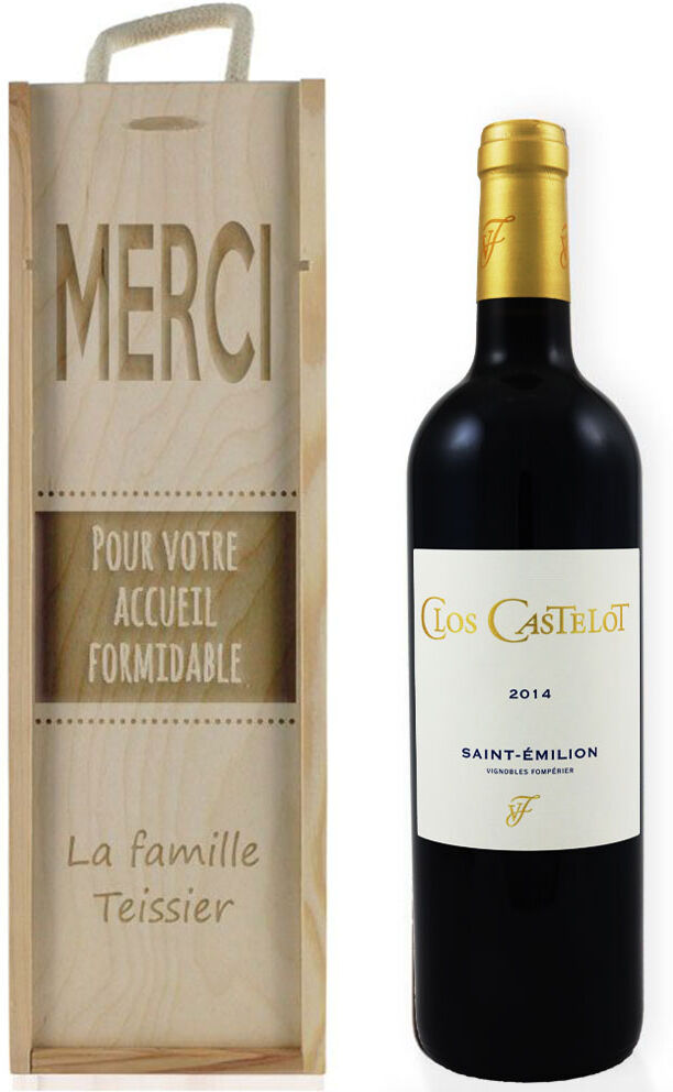 Amikado Caisse à vin graphique gravée Amikado Caisse à vin graphique gravée