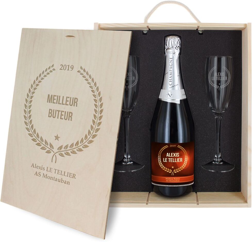 Amikado Coffret à Champagne personnalisé Award