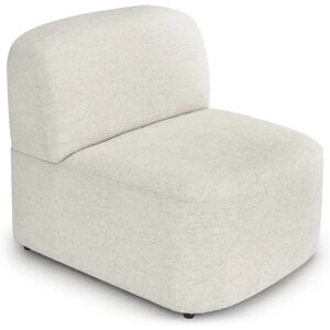 NV GALLERY Fauteuil modulable TODD - Fauteuil modulable, Boucle blanc latte Blanc