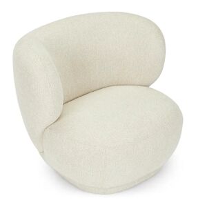 NV GALLERY Fauteuil enfant GIULIA - Fauteuil enfant, Beige coton anti-tache Beige