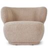 NV GALLERY Fauteuil GIULIA - Fauteuil, Mouton beige, 90x70 Beige