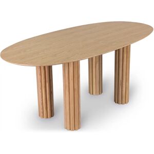 NV GALLERY Table a manger GOYA - Table a manger, pour 6 personnes, Bois de chene veine, L180 Bois