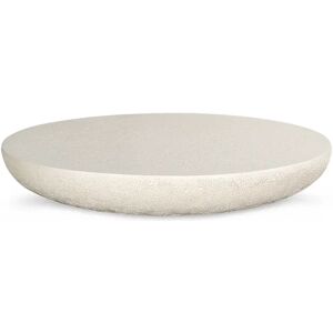 NV GALLERY Table basse EIVISSA - Table basse indoor/outdoor, Fibre de verre ecru, Ø100 Beige