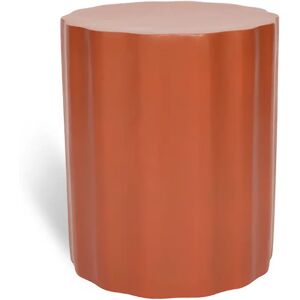 NV GALLERY Meuble d'appoint CESAR - Meuble d'appoint, Fibre de verre marron terracotta, H46 Terracotta