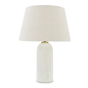 NV GALLERY Lampe de table ABELIA - Lampe de table, Effet jade blanche, H60 Blanc