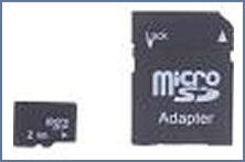 ELITE Micro SDXC / TF CARD Mémoire 2 Go avec Adaptateur