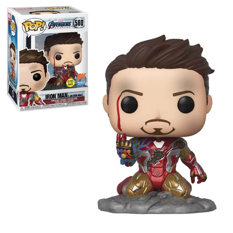 Pop! Vinyl PX Previews Marvel Iron-Man Je suis Iron-Man EXC Pop ! Figurine en Vinyle - Publicité