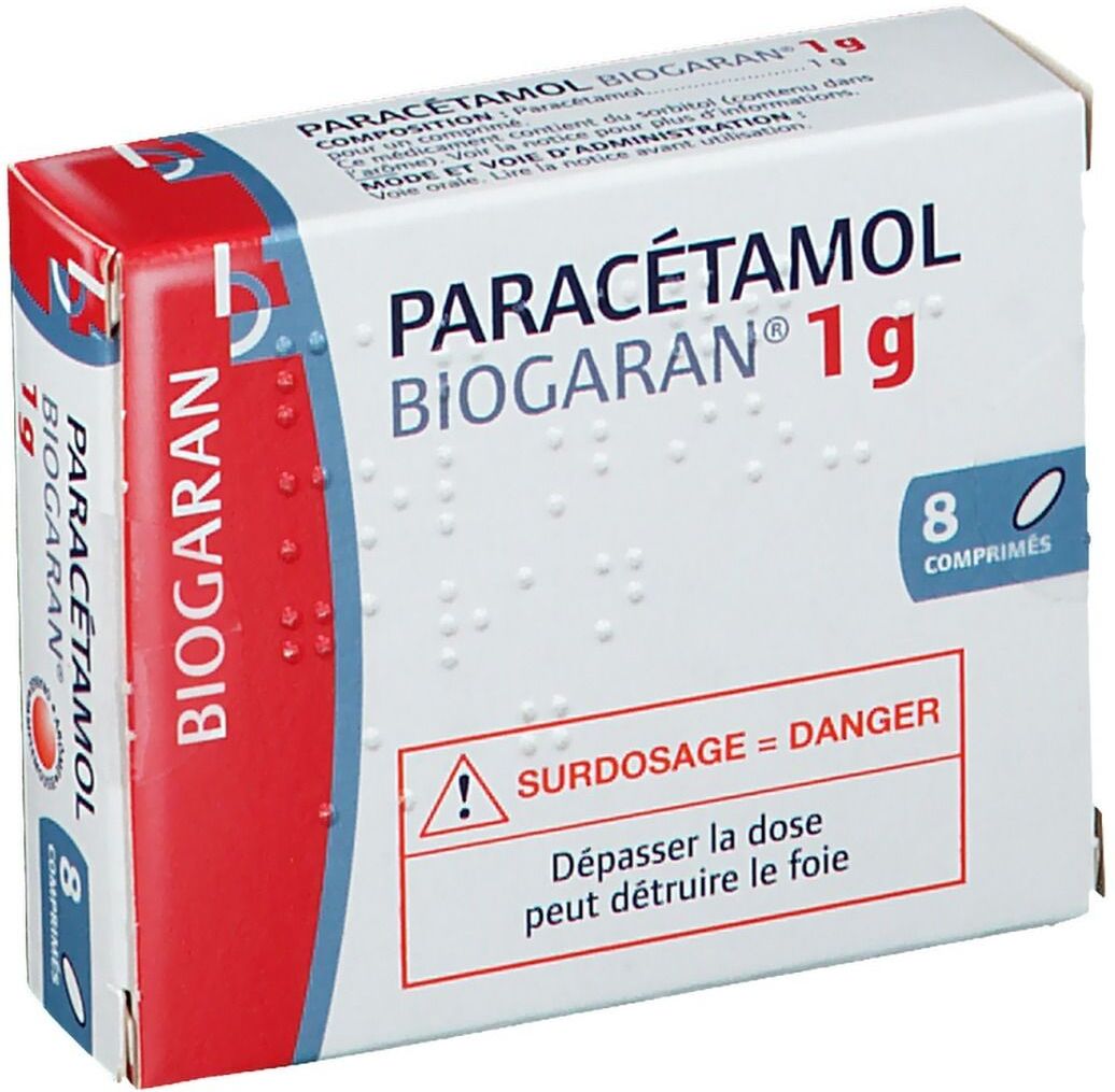 Biogaran® Paracétamol Biogaran® 1 g pc(s) comprimé(s) Biogaran® Paracétamol Biogaran® 1 g pc(s) comprimé(s)