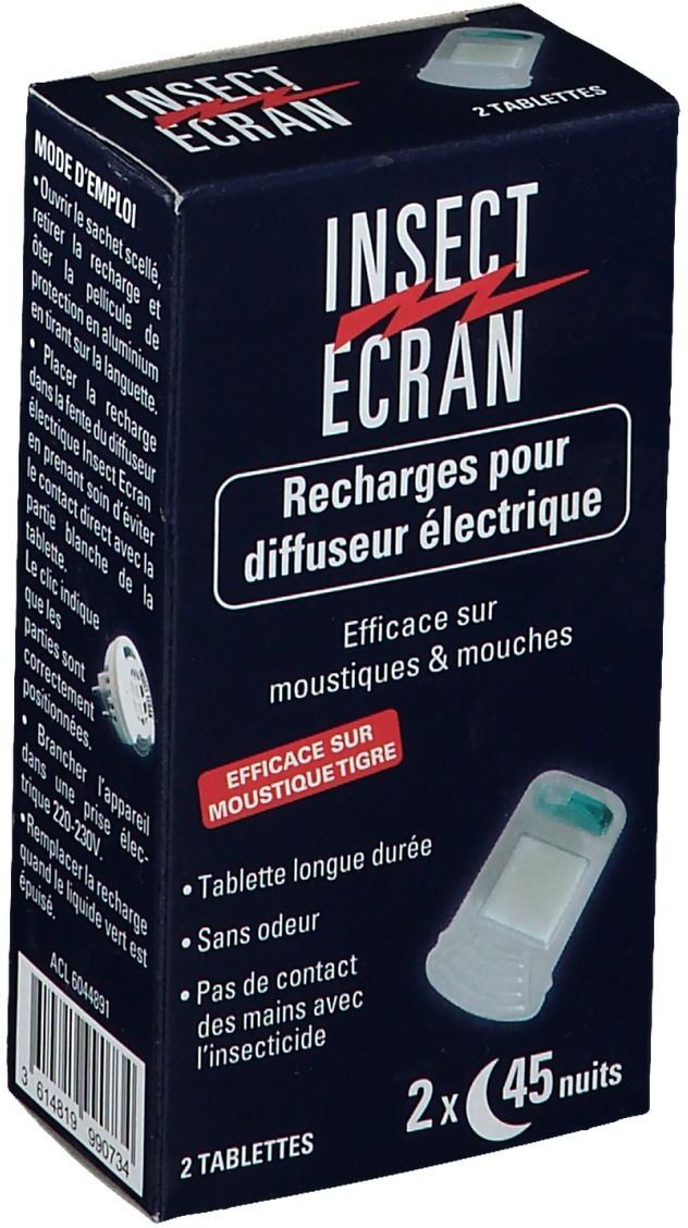 Insect Ecran Recharge pour diffuseur électrique pc(s) restant(s) Insect Ecran Recharge pour diffuseur électrique pc(s) restant(s)