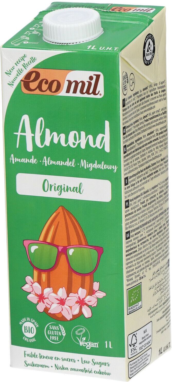 EcoMil® Lait d’amande Original Bio l solution(s) buvable(s) EcoMil® Lait d’amande Original Bio l solution(s) buvable(s)