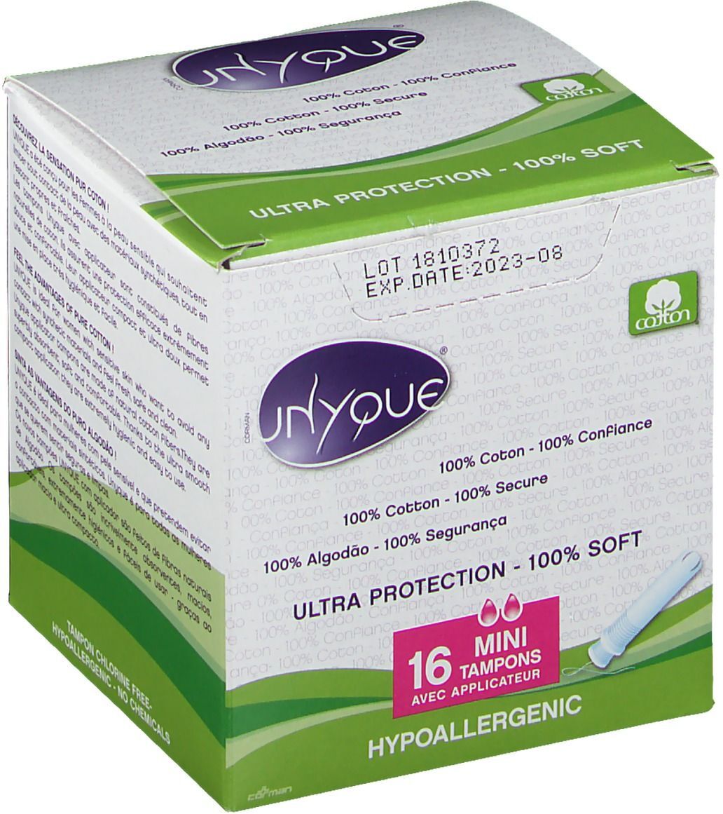 UNYQUE® Ultra Protection Mini Tampons avec Applicateur pc(s) tampon(s) UNYQUE® Ultra Protection Mini Tampons avec Applicateur pc(s) tampon(s)