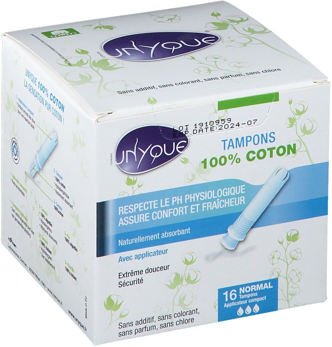 Unyque Tampons Regular + Applicator pc(s) tampon(s) Unyque Tampons Regular + Applicator pc(s) tampon(s)