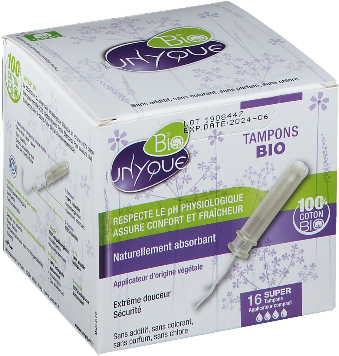 Unyque® BIO UNYQUE® Ultra Protection Tampons Bio avec Applicateur pc(s) tampon(s) Unyque® BIO UNYQUE® Ultra Protection Tampons Bio avec Applicateur pc(s) tampon(s)