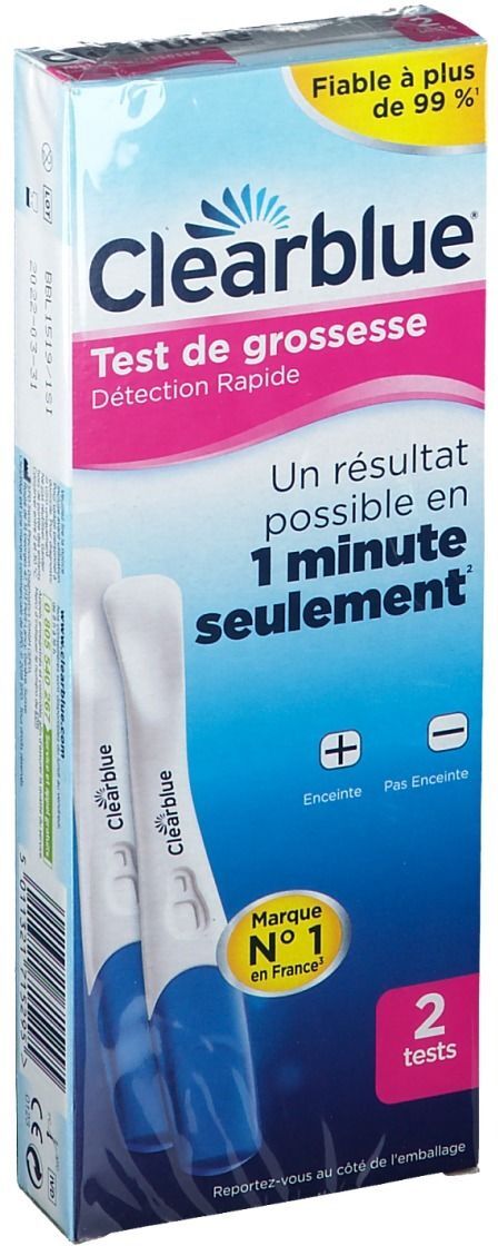 Clearblue Test De Grossesse Détection Rapide pc(s) test(s) Clearblue Test De Grossesse Détection Rapide pc(s) test(s)