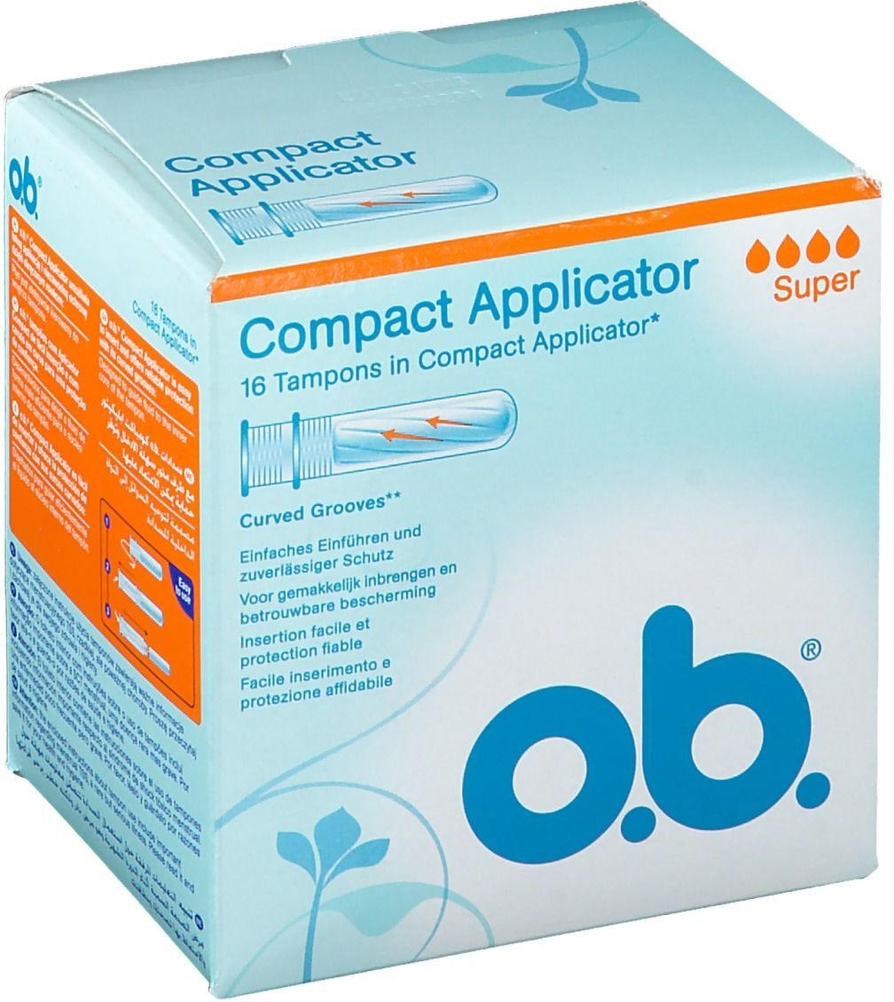 o.b.® tampons périodique Compact Applicator super pc(s) tampon(s) o.b.® tampons périodique Compact Applicator super pc(s) tampon(s)