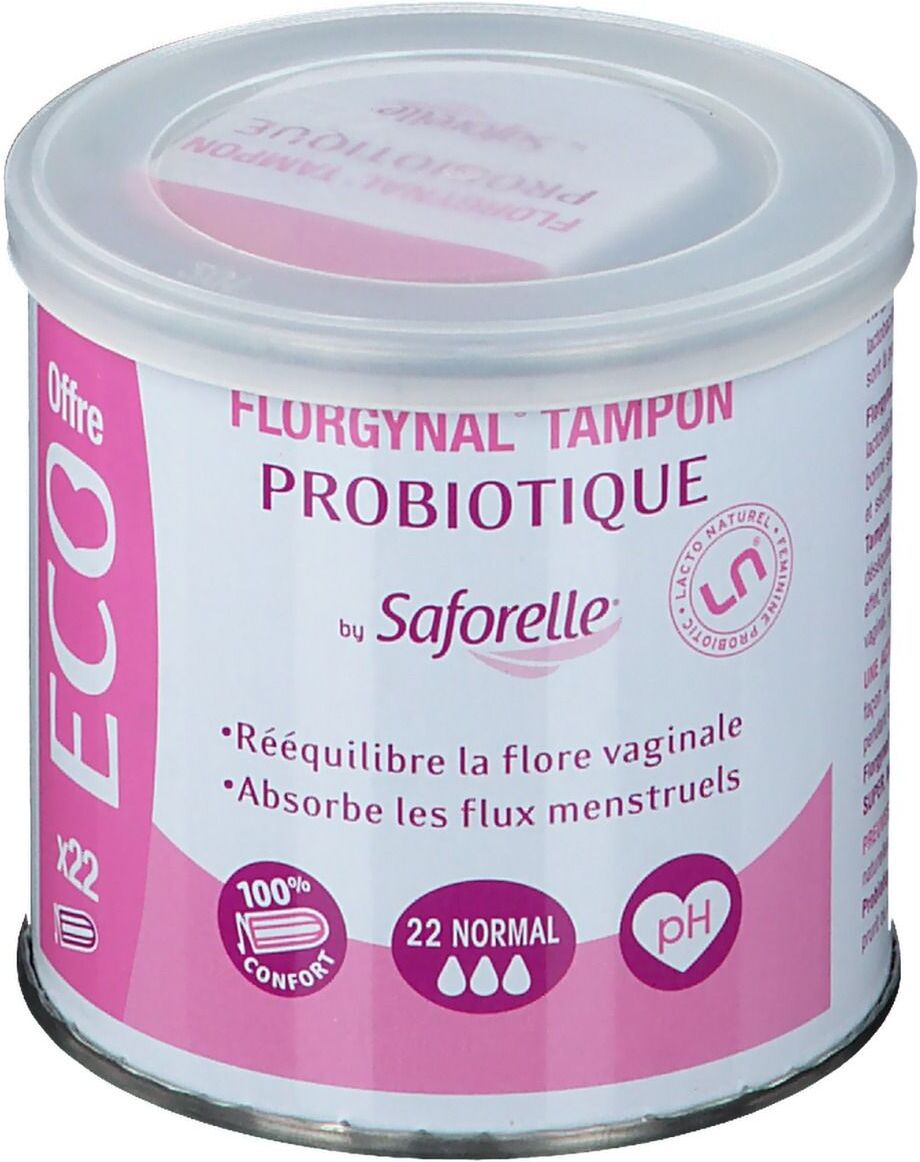 Saforelle® Florgynal Tampon Probiotique ECO 22 Normal pc(s) tampon(s) Saforelle® Florgynal Tampon Probiotique ECO 22 Normal pc(s) tampon(s)