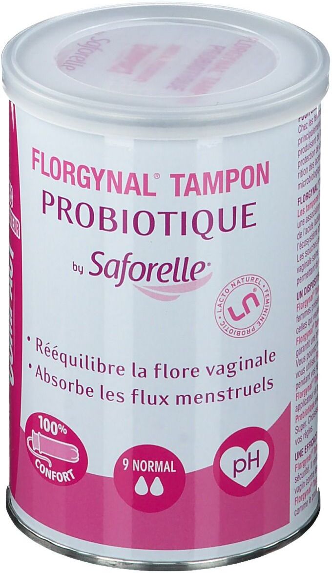 Saforelle® Florgynal Tampon Probiotique 9 Normal Compact pc(s) tampon(s) Saforelle® Florgynal Tampon Probiotique 9 Normal Compact pc(s) tampon(s)