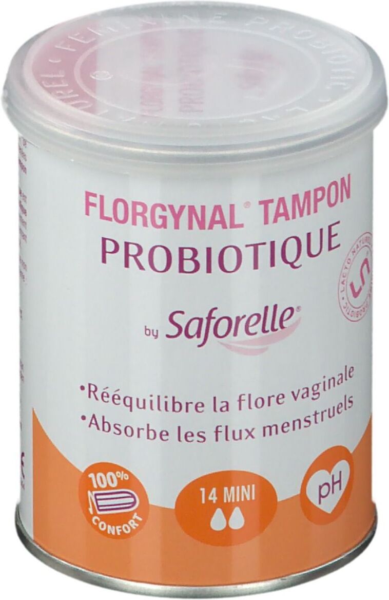 Saforelle® Florgynal Tampon Probiotique 14 Mini pc(s) tampon(s) Saforelle® Florgynal Tampon Probiotique 14 Mini pc(s) tampon(s)