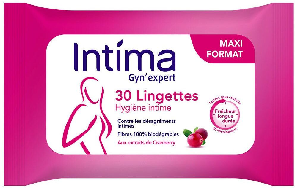 Intima Lingettes hygiène intime Cranberry pc(s) lingette(s) Intima Lingettes hygiène intime Cranberry pc(s) lingette(s)