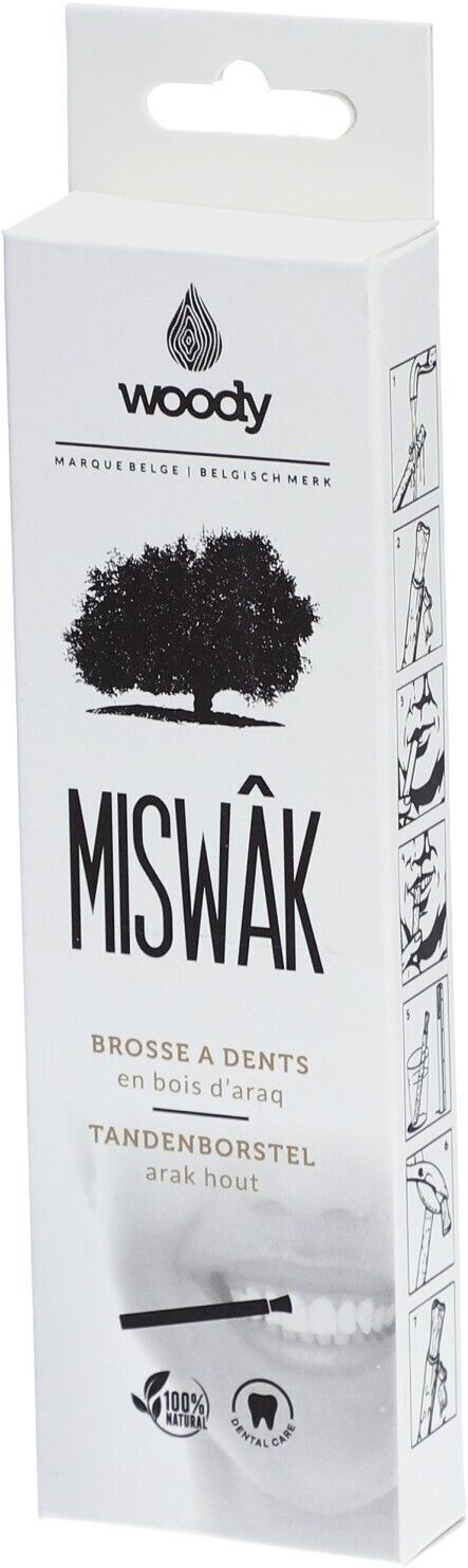Woody Miswak Brosse à dents en bois d'araq pc(s) brosse(s) à dents Woody Miswak Brosse à dents en bois d'araq pc(s) brosse(s) à dents