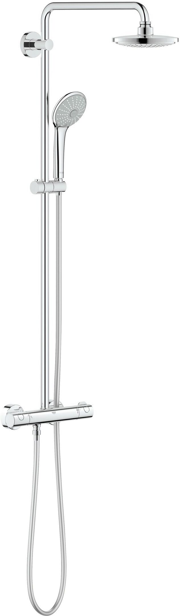 GROHE Euphoria - Système de douche Euphoria 180 E avec poignées ergonomiques et mitigeur thermostatique chrome GROHE Euphoria - Système de douche Euphoria 180 E avec poignées ergonomiques et mitigeur thermostatique chrome