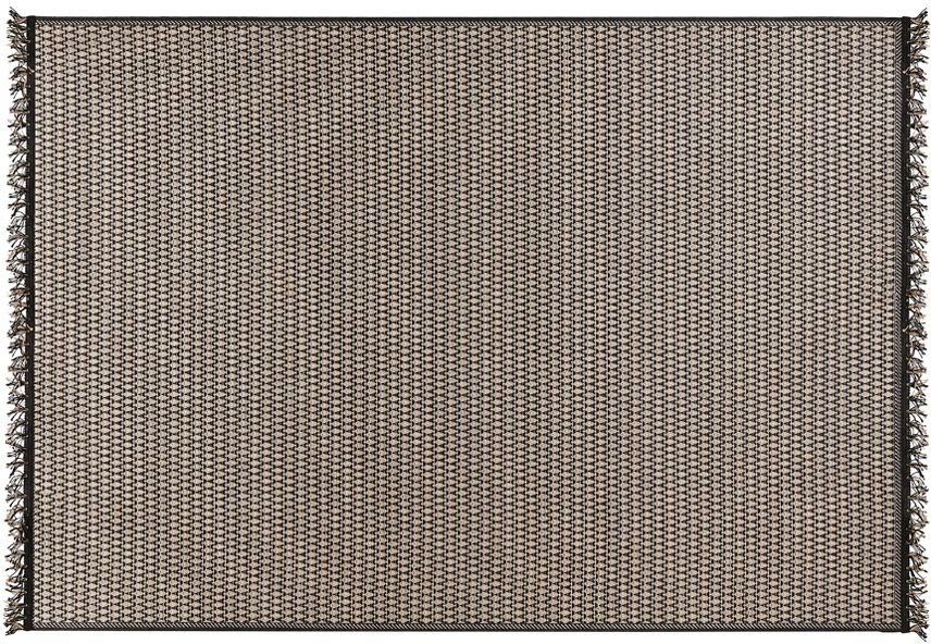 Alterego Tapis ethnique 'MARYSE' 160/230 cm motifs noirs et jaunes