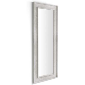 Mobili Fiver Miroir mural/miroir au sol Angelica, 160x67 cm, Gris Beton