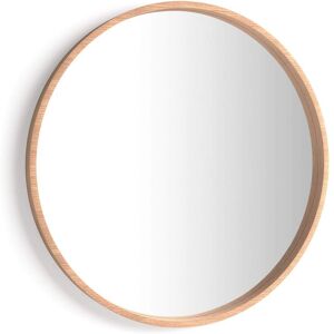 Mobili Fiver Miroir rond Olivia, diametre 82, Bois Rustique