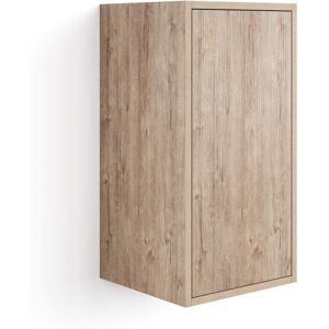 Mobili Fiver Armoire Suspendue Iacopo 70 Avec Porte Battante, Chene Naturel