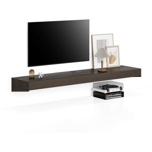 Mobili Fiver Etagere TV Evolution 180x40, Noyer Americain a Chargeur Sans Fil